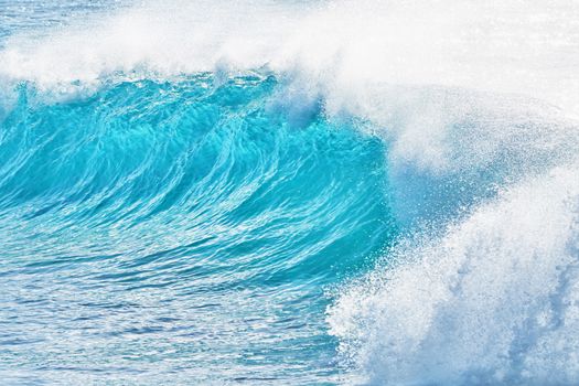 turquoise waves at Sandy Beach, Oahu, Hawaii, USA