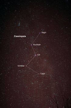 Astro Photo: Starfield with Cassiopeia and Milky Way