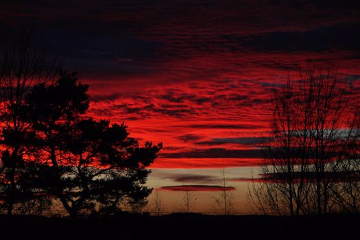 Red sky