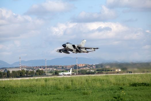ITALY, Trapani: Various fighter jets gathered as part of operation Trident Juncture in Trapani, Italy on November 4, 2015. The operation is currently taking place in Spain, Italy and Portugal. The exercises are taking part in an effort to test the allies ability to work together and meet a wide range of security challenges. More than 36,000 personnel from 30 different countries participated in the events. 