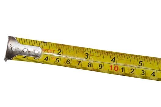 Measuring Tape isolated on the white background.