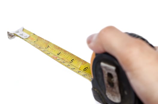 Measuring Tape isolated on the white background.