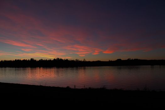 River sunset