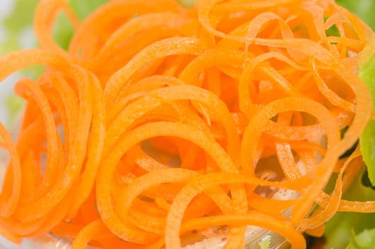 Carrots, cut into strips