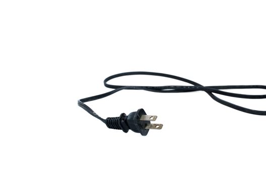 Power plug on a white background