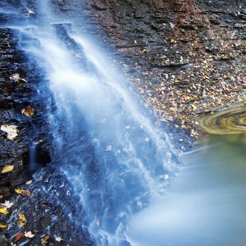 Blue Hen Falls in Cuyahoga National Park. Ohio, USA.