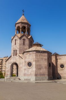 the Gregorian temple from a tuf in Yerevan