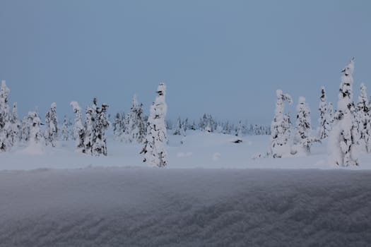 Winter landscape in Norway