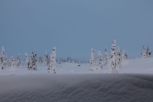 Winter landscape in Norway