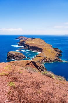 Island Ilheu da Cevada / do Farol - the most easterly point on Madeira - view from Ponta do Furado