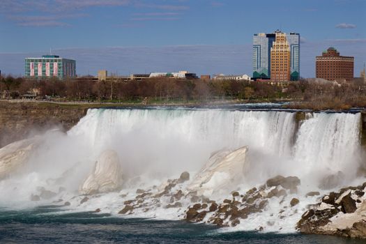 Magnificient powerful Niagara falls