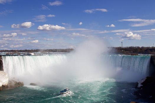 The beautiful image of the Niagara falls