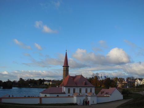 Priory Palace in Gatchina Leningrad region in autumn 2015.