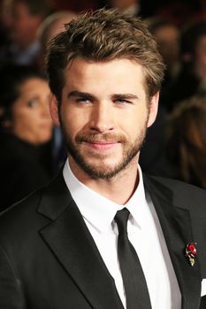 UNITED KINGDOM, London: Liam Hemsworth attends the UK premiere of The Hunger Games: Mockingjay - Part 2 at Odeon Leicester Square in London on November 5, 2015.