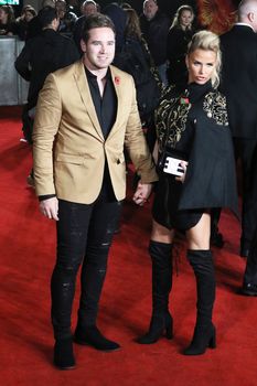 UNITED KINGDOM, London: Kieran Hayler and Katie Price attend the UK premiere of The Hunger Games: Mockingjay - Part 2 at Odeon Leicester Square in London on November 5, 2015.