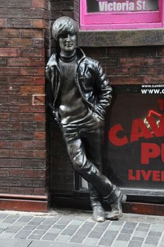 Statue of John Lennon opposite the Cavern Club