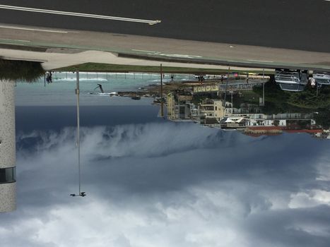 AUSTRALIA, Sydney: A shelf cloud storms in at Bondi Beach, in Sydney, Australia, on November 6, 2015.