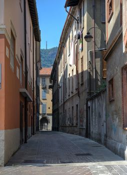 Romantic atmosphere of small italian town in lombardy