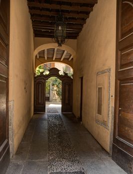 Romantic atmosphere of small italian town in lombardy