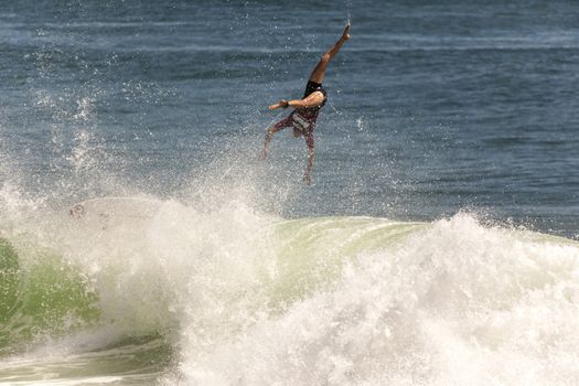 BREAKA BURLEIGH PRO 2013 , GOLD COAST, AUSTRALIA - FEB 3: Unidentified professional female surfer compete on the Burleigh Pro 2013 event, February 3, 2013, Burleigh , Gold Coast, Australia