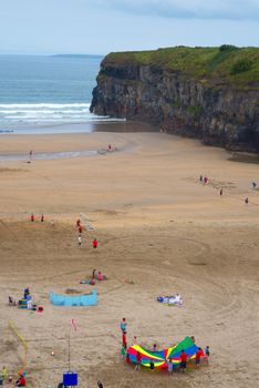 summer holidays on ballybunion beach on the wild atlantic way in county kerry ireland