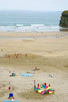 summer holidays on ballybunion beach on the wild atlantic way in county kerry ireland