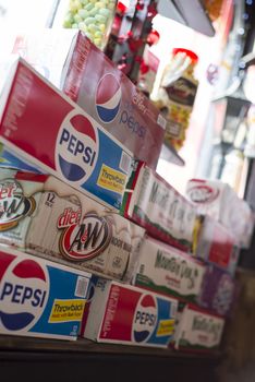 display of treets in an irish sweet shop