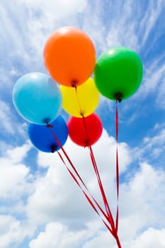 Multicolored balloons