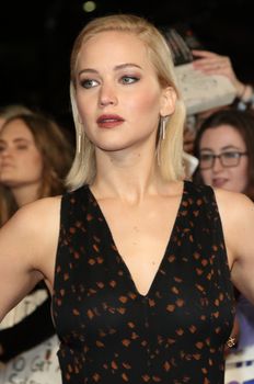 ENGLAND, London: Jennifer Lawrence attended the London premiere of 'The Hunger Games  Mockingjay Part 2' in Leicester Square on November 5, 2015. The cast is currently on a world tour for the final installment of the Hunger Games franchise.