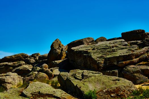 surface of the stone with brown tint