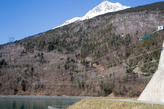 The lower reservoir of Lac du Verney. It is the largest hydroelectric power station in France