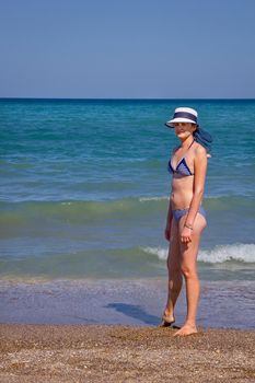 Young woman on the beach