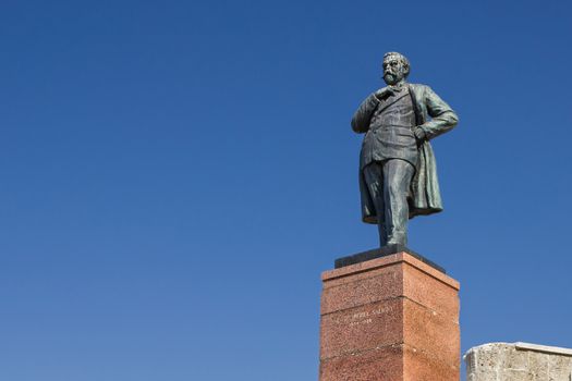 Statue of Anghel Saligny famous romanian engineer