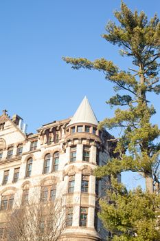 Big stone building in Princeton in USA 
