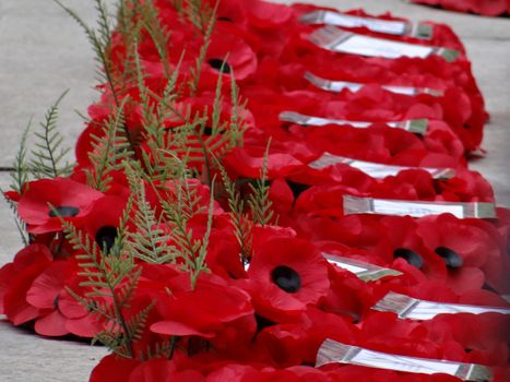 UK, London: The Queen, the Duke of Edinburgh, UK Prime Minister David Cameron, and veterans lay wreaths at the Cenotaph in London to honour war dead on November 8, 2015. The Remembrance Sunday service was held at the Cenotaph in Whitehall.