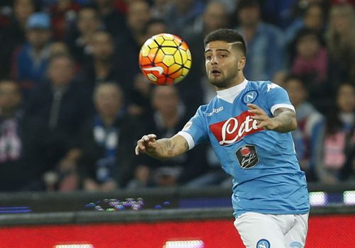 ITALY, Naples: Napoli beat Udinese 1-0 in their Serie A match at San Paolo stadium in Naples on November 8, 2015. Lorenzo Insigne.