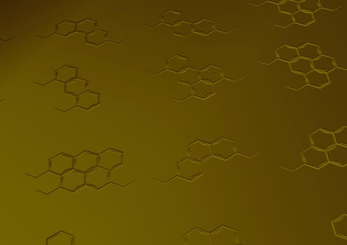 Background with structural chemical formulas. Concept of a chemical background.