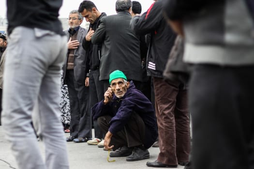 IRAN, Mashhad: People are mourning for the death's anniversary of Imam Sajjad, the fourth imam of Shia Muslims, in Mashhad, Iran, on November 8, 2015. 