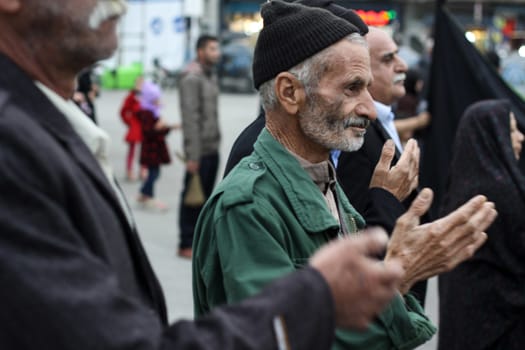 IRAN, Mashhad: People are mourning for the death's anniversary of Imam Sajjad, the fourth imam of Shia Muslims, in Mashhad, Iran, on November 8, 2015. 