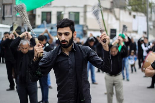 IRAN, Mashhad: People are mourning for the death's anniversary of Imam Sajjad, the fourth imam of Shia Muslims, in Mashhad, Iran, on November 8, 2015. 