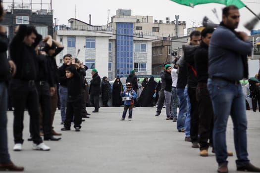 IRAN, Mashhad: People are mourning for the death's anniversary of Imam Sajjad, the fourth imam of Shia Muslims, in Mashhad, Iran, on November 8, 2015. 