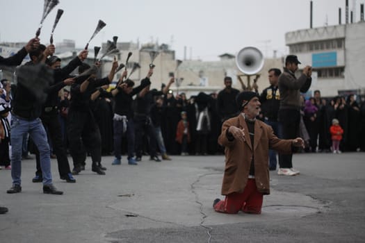 IRAN, Mashhad: People are mourning for the death's anniversary of Imam Sajjad, the fourth imam of Shia Muslims, in Mashhad, Iran, on November 8, 2015. 