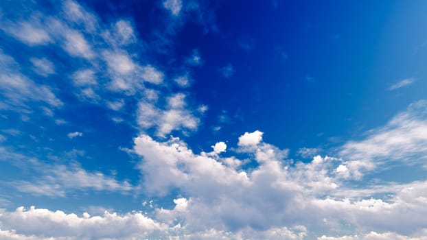 Cloudy blue sky abstract background, blue sky background with tiny clouds, 3d illustration