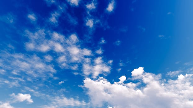 Cloudy blue sky abstract background, blue sky background with tiny clouds, 3d illustration