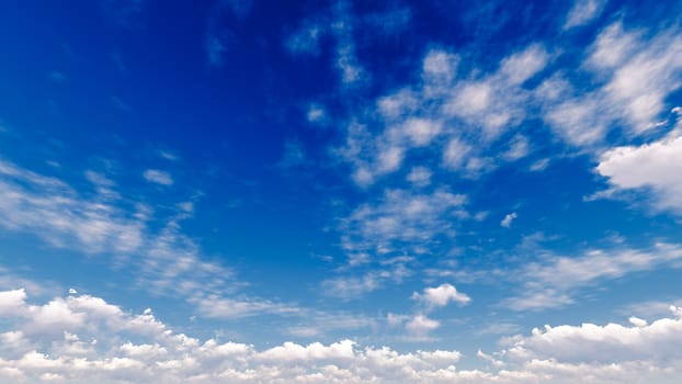 Cloudy blue sky abstract background, blue sky background with tiny clouds, 3d illustration