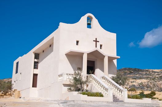 Church of the town of Dwejra on the island of Gozo,