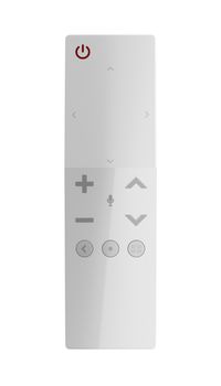 Smart tv remote control isolated on white