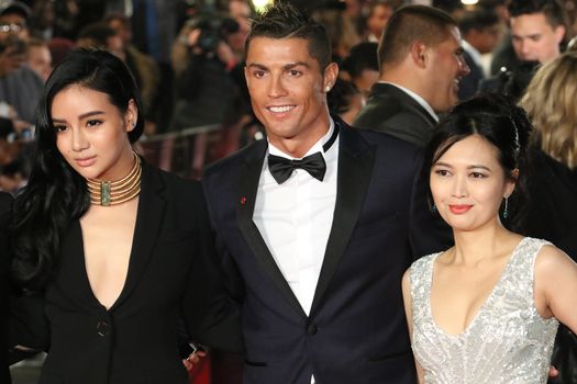 UNITED KINGDOM, London: Cristiano Ronaldo and guests attend the world premiere of the documentary Ronaldo at Vue West End cinema at Leicester Square, London on November 9, 2015. 
