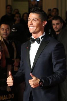 UNITED KINGDOM, London: Cristiano Ronaldo attends the world premiere of the documentary Ronaldo at Vue West End cinema at Leicester Square, London on November 9, 2015. 