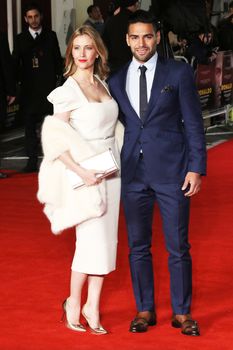 UNITED KINGDOM, London: Lorelei Taron and Radamel Falcao attend the world premiere of the documentary Ronaldo at Vue West End cinema at Leicester Square, London on November 9, 2015. 